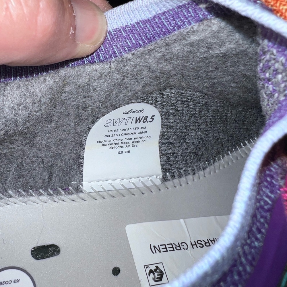 Allbirds Trail Runners SWT W8.5 - Picture 8 of 8